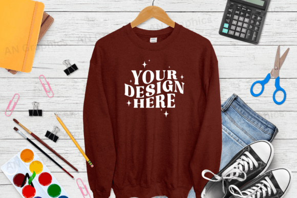 Back To School Gildan 18000 Mockup 0123