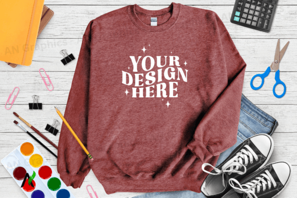 Back To School Gildan 18000 Mockup 0206