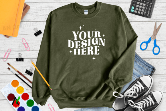 Back To School Gildan 18000 Mockup 0212