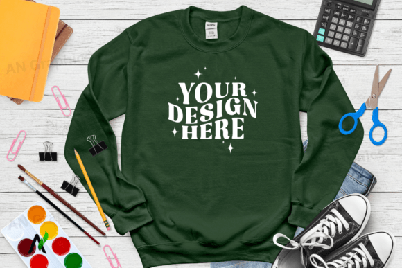 Back to School Gildan 18000 Mockup - 048
