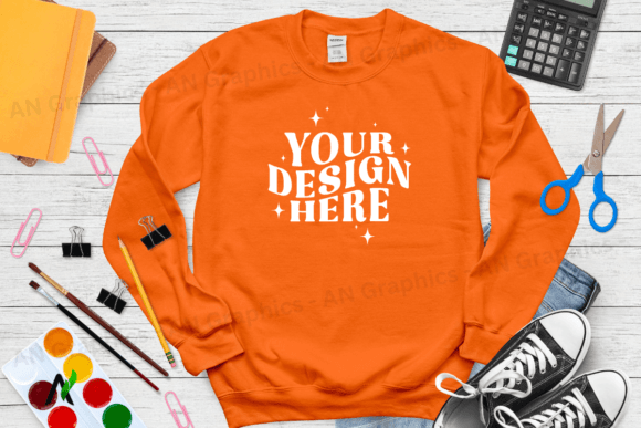 Back to School Gildan 18000 Mockup - 065