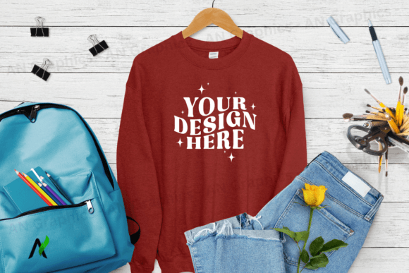Back to School Gildan 18000 Mockup - 079: A Versatile Tool for Designers