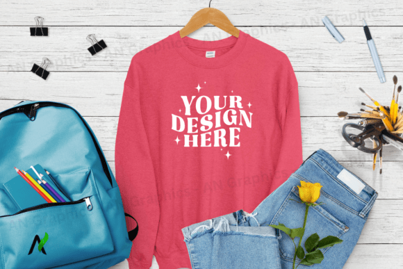 Back to School Gildan 18000 Mockup - 098: A Versatile Tool for Designers and Creators