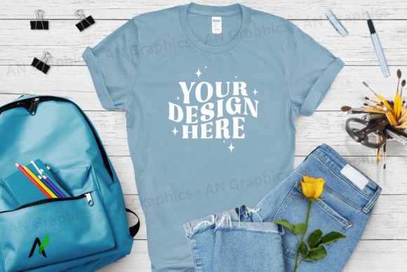 Back to School Gildan 5000 Mockup - 0178