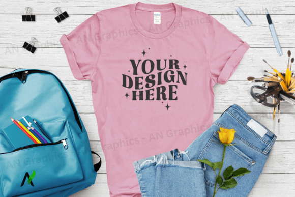 Back to School Gildan 5000 Mockup - 0179: Elevating Your T-Shirt Design Game