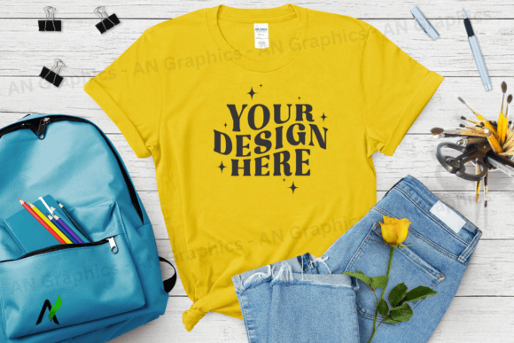 Back to School Gildan 5000 Mockup - 018