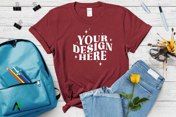 Back to School Gildan 5000 Mockup - 023
