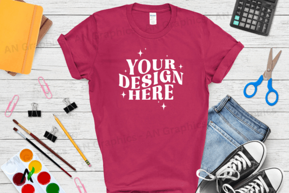 Back to School Gildan 5000 Mockup - 0242: A Versatile Tool for T-Shirt Designers