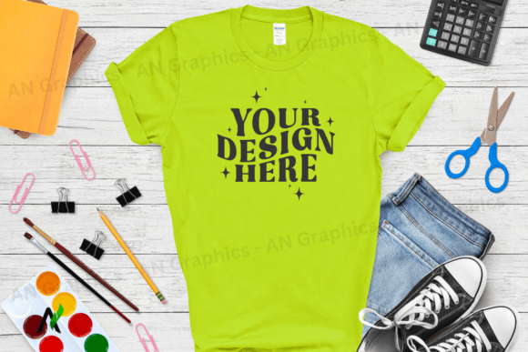 Back to School Gildan 5000 Mockup - 0265: Elevating Your T-Shirt Design Workflow