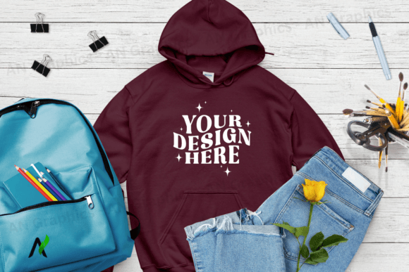 Strategic Use of Back to School Gildan 18500 Mockup - 016 for Design and Branding