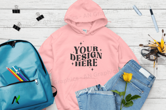 Strategic Use of Back to School Gildan 18500 Mockup - 023 for Design and Branding